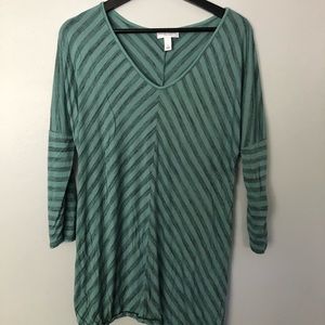 Teal Maternity 3/4 Tee